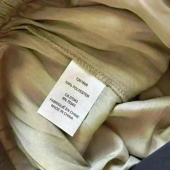 NWT Rachel Zoe Flowy Satin Wide Leg Pants Pockets Elastic Tie Waist Bronze XS - Picture 6 of 6